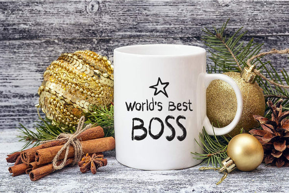 World's Best Boss - Funny Gift for Men and Women Bosses - Appreciation Gift - 11oz Coffee Mug