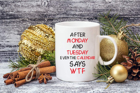 WTF - Funny Adult Humor - Gag Sarcasm - Gift for Men Women - Novelty Coffee Mug (11oz)