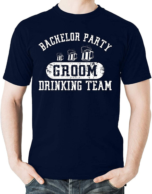Bachelor Party Groom Drinking Team, Wedding Eve Men's Shirt