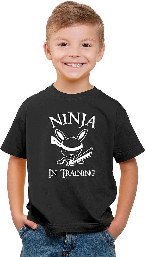 Ninja In Training - Funny Cool Children Tee - Birthday Novelty Gift - Kids T-shirt