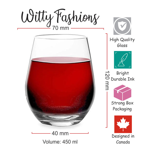 This is my Wedding Planning Glass - Planning Co-captain - Gift for Newlywed Couple - 15 oz Stemless Wine Glass Set (2Pack)